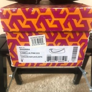 Used Tory Burch Camilla pink flats